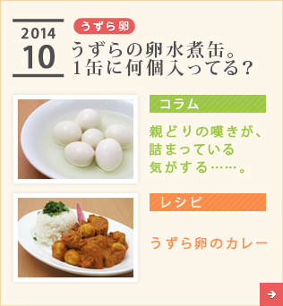 2014/10【うずら卵】うずらの卵水煮缶。1缶に何個入ってる？【コラム】親どりの嘆きが、詰まっている気がする……。【レシピ】うずら卵のカレー