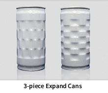 3-piece Expand cans
