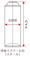 溶接エアゾール缶（スチール）